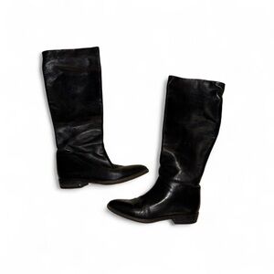 Bally Black Leather Heeled Boots